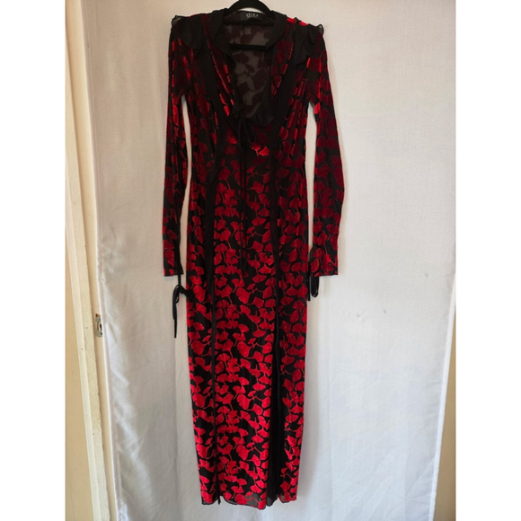 AKIRA Dresses & Skirts - Women's AKIRA Maxi Dress Size L Red and Black